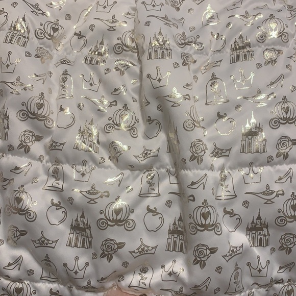 NEW DISNEY PRINCESS GIRL’S HOLIDAY FUR COAT JACKET BOLERO BLUSH BABY PINK BARBIE - Picture 9 of 15